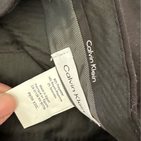 Calvin Klein Dress Pants Mens 42 x 32 Black - Picture 2 of 5